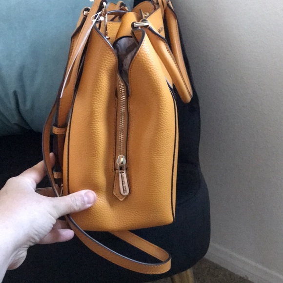 Authentic MK KIMBERLY W/matching wallet color Marigold